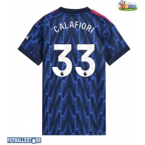 Arsenal Riccardo Calafiori #33 Bortedrakt Dame 2025-26 Kortermet